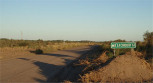 Camino de acceso desde Ruta 3